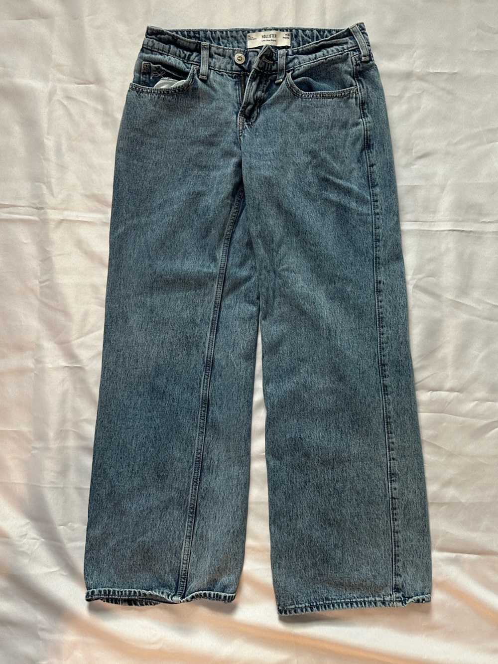 Hollister - Low Rise Baggy Jeans w. Bow - 0R